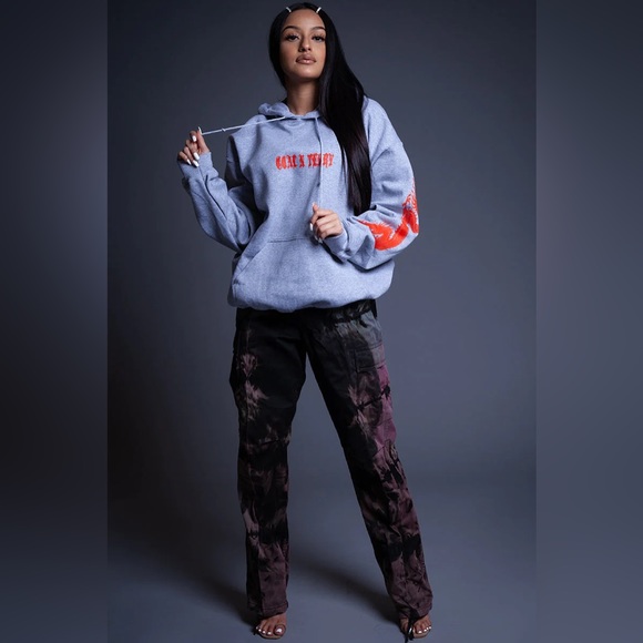 coal n terry grey and orange dragon hoodie - Picture 2 of 3